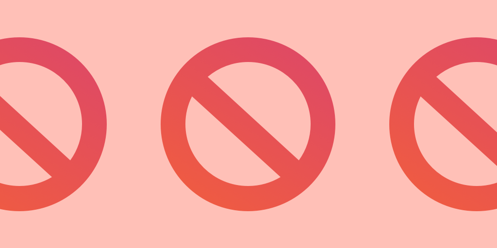 header image Instagram shadowban - no signs on pink background